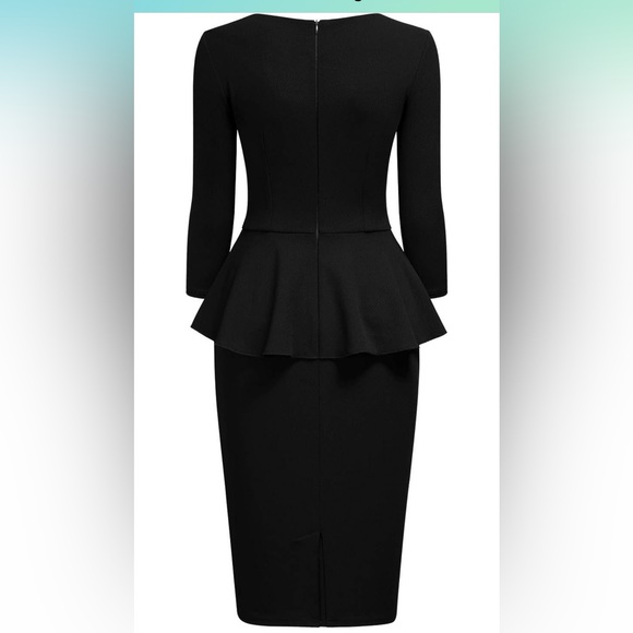 Peplum Bodycon Dress - Picture 2 of 2